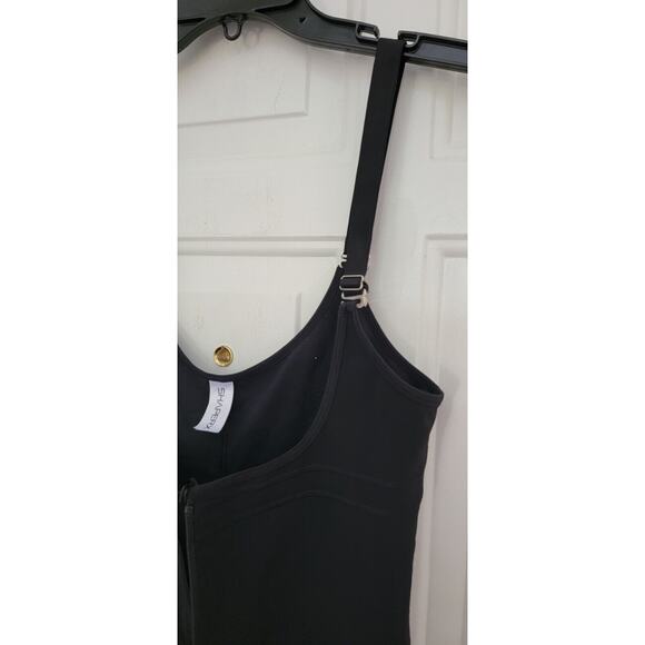 Women's Black ShaperX Bodysuit With Tummy Control And Lace Size Large - Picture 6 of 9